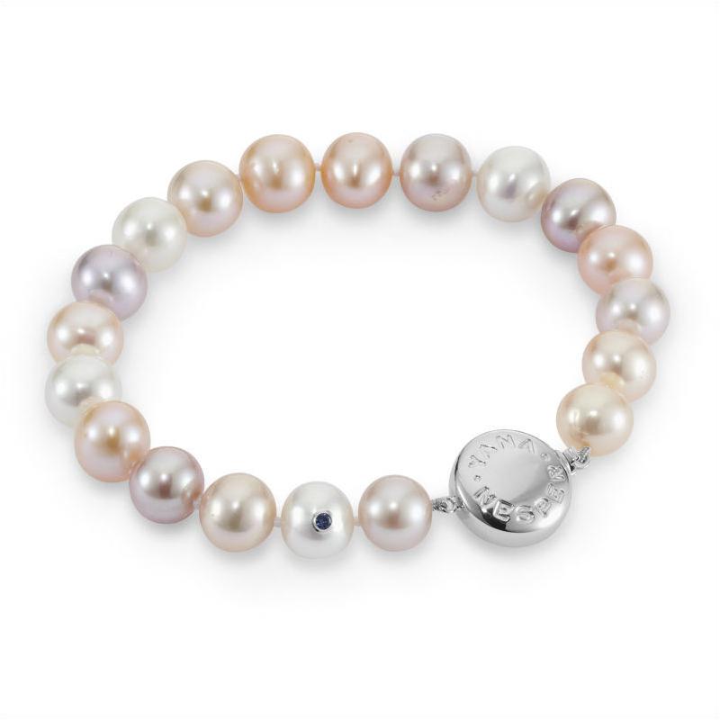 bracelet made of multi-colored pearls