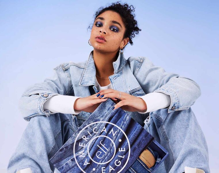 Denim collaboration American Eagle and E.l.f Cosmetics