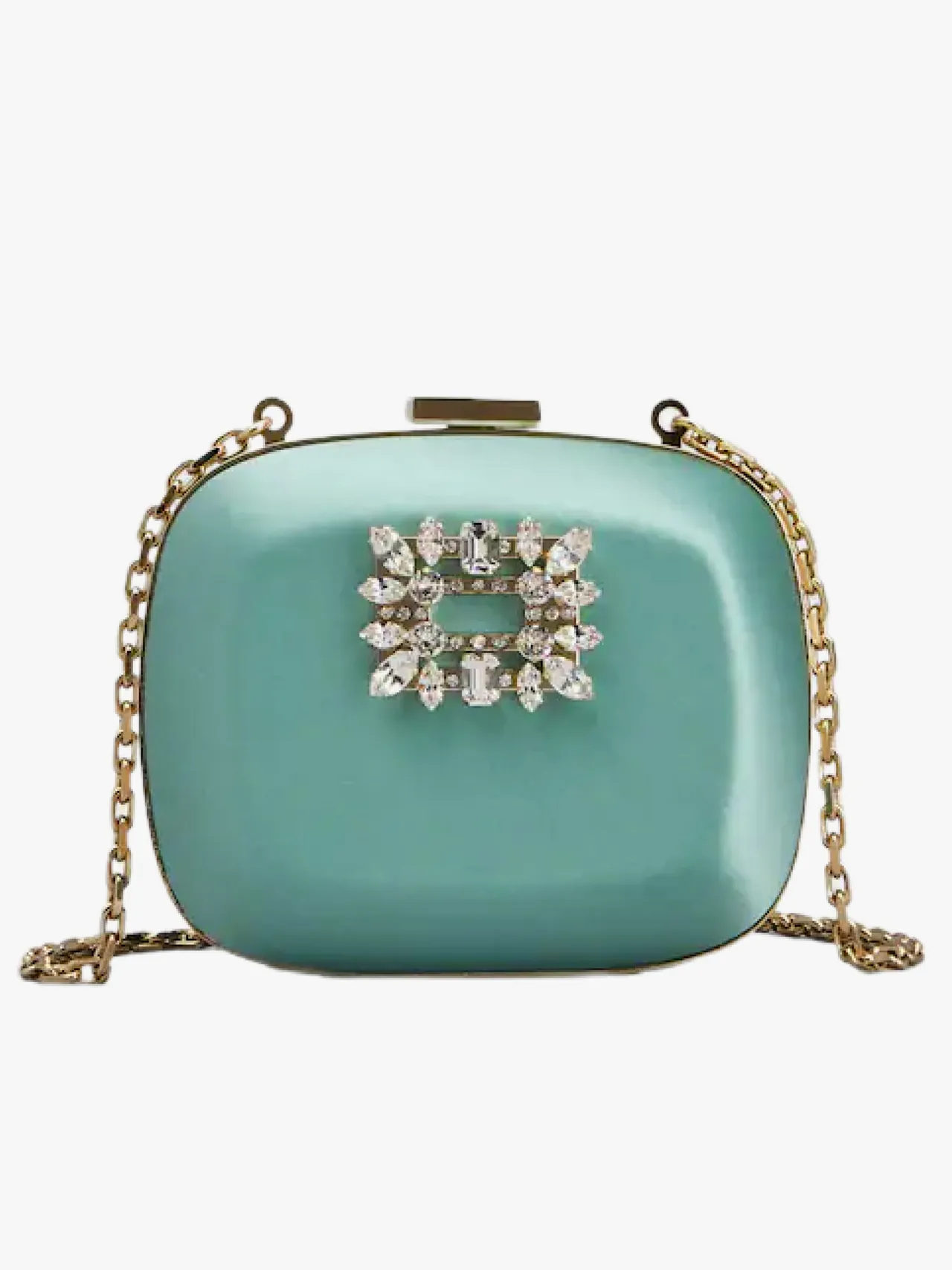 elegant clutch bag with chain
