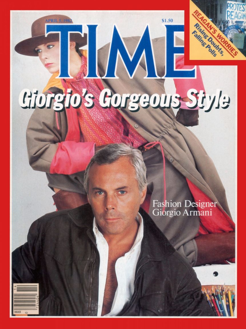 Giorgio Armani on the cover of Time