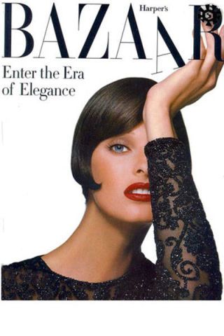 Linda Evangelista on magazine covers
