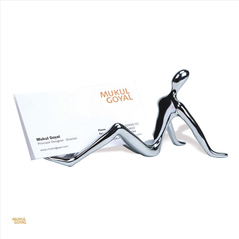 modern business card holder for desk