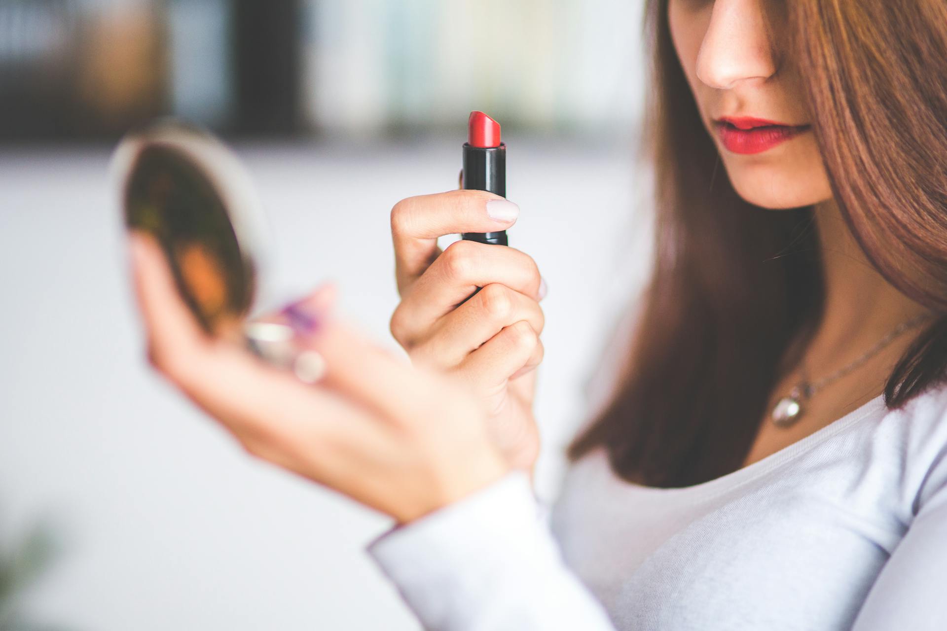 Red organic lipstick