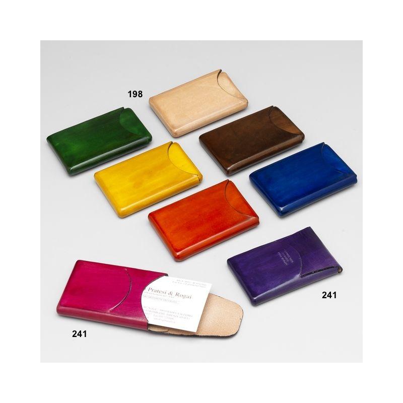 tasteful colorful leather pocket business card holders