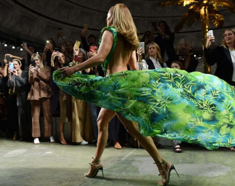 The most fashionable evening creations from Versace