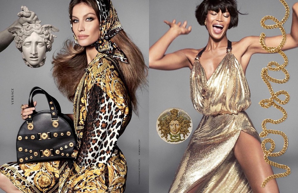 The Versace brand and the Medusa logo