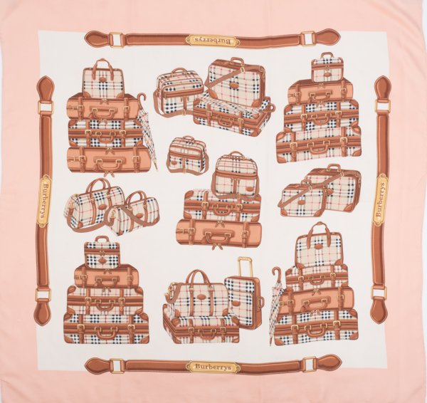 vintage burberry silk scarfDSC 9602