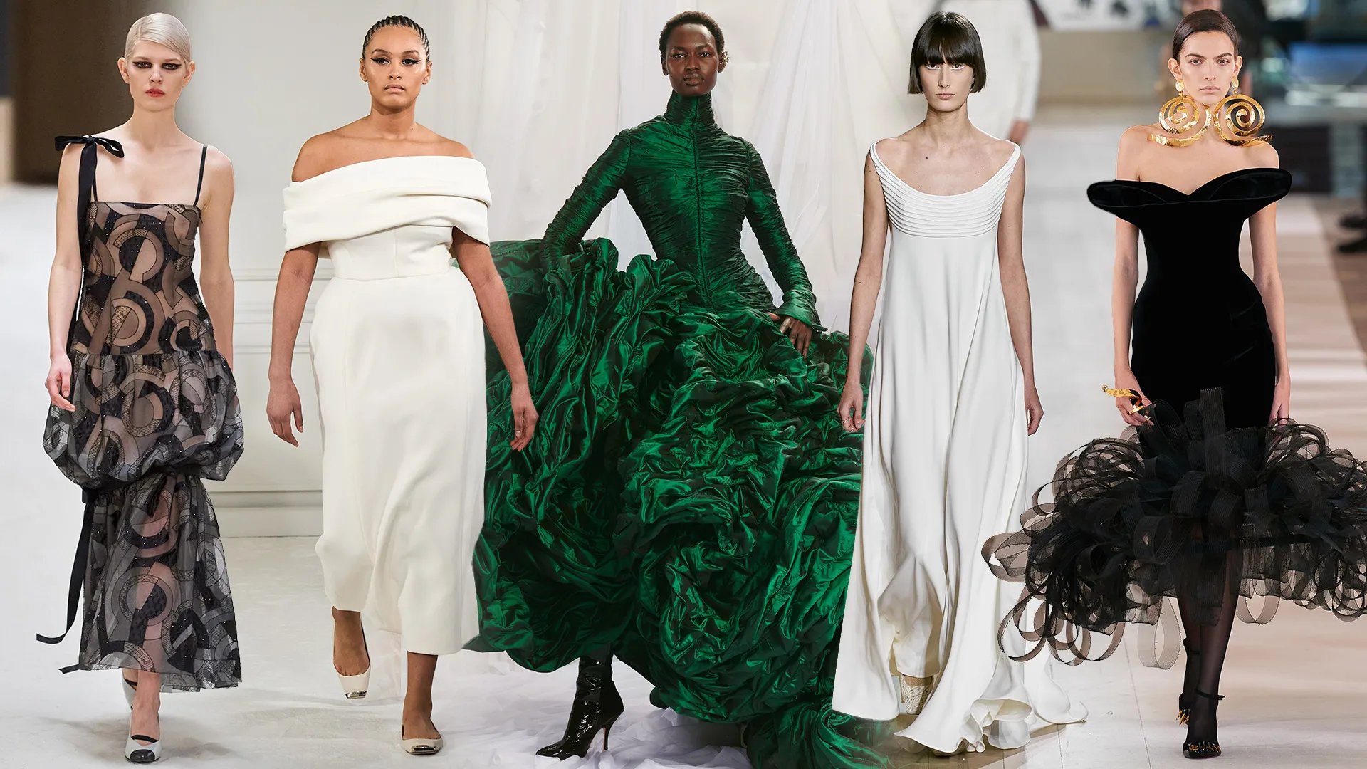 What does an evening dress look like?