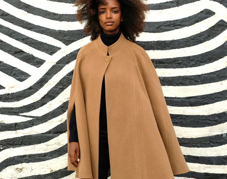 caramel cape coat elegant autumn 2025 must-have