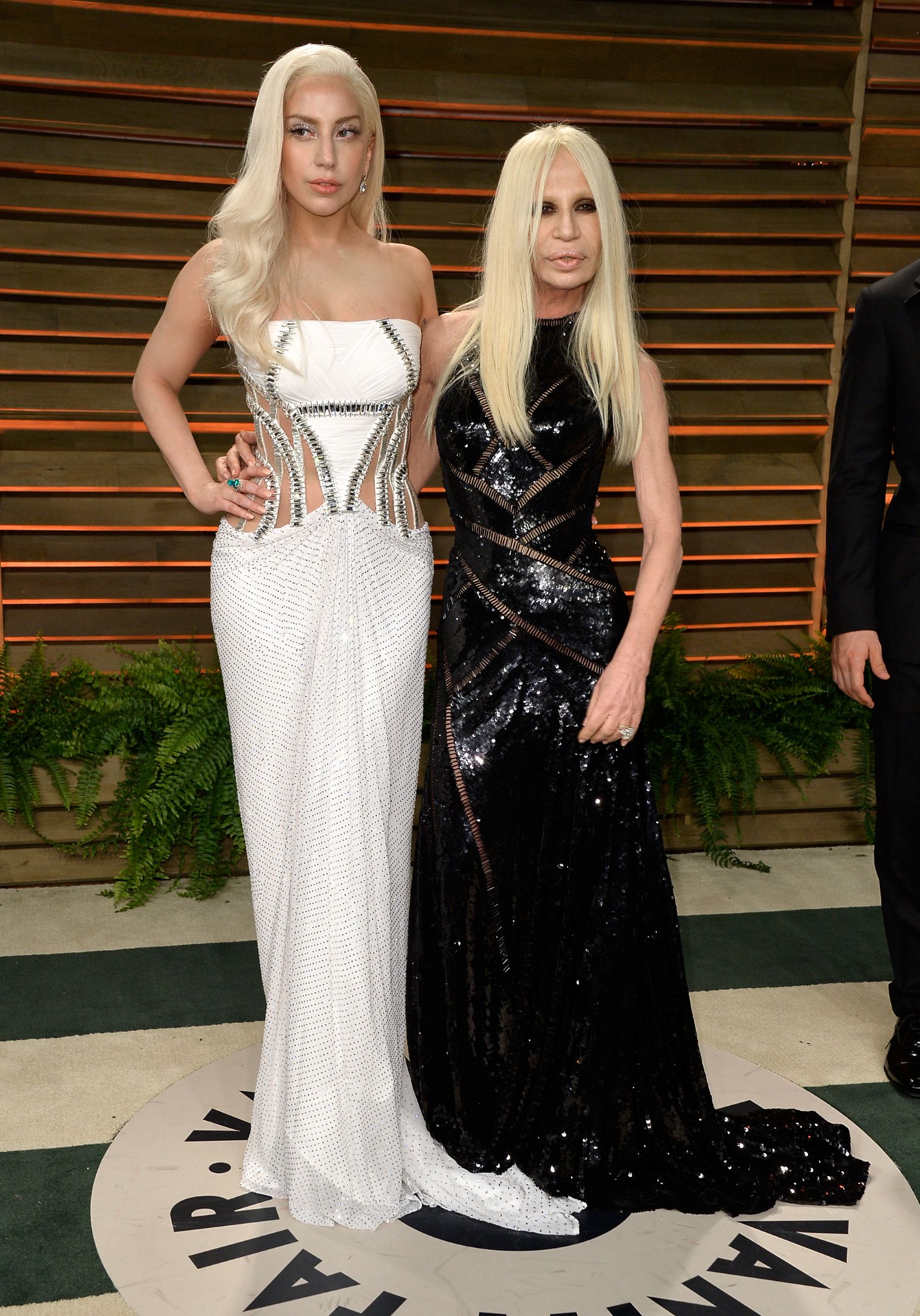 Donatella Versace and Lady Gaga
