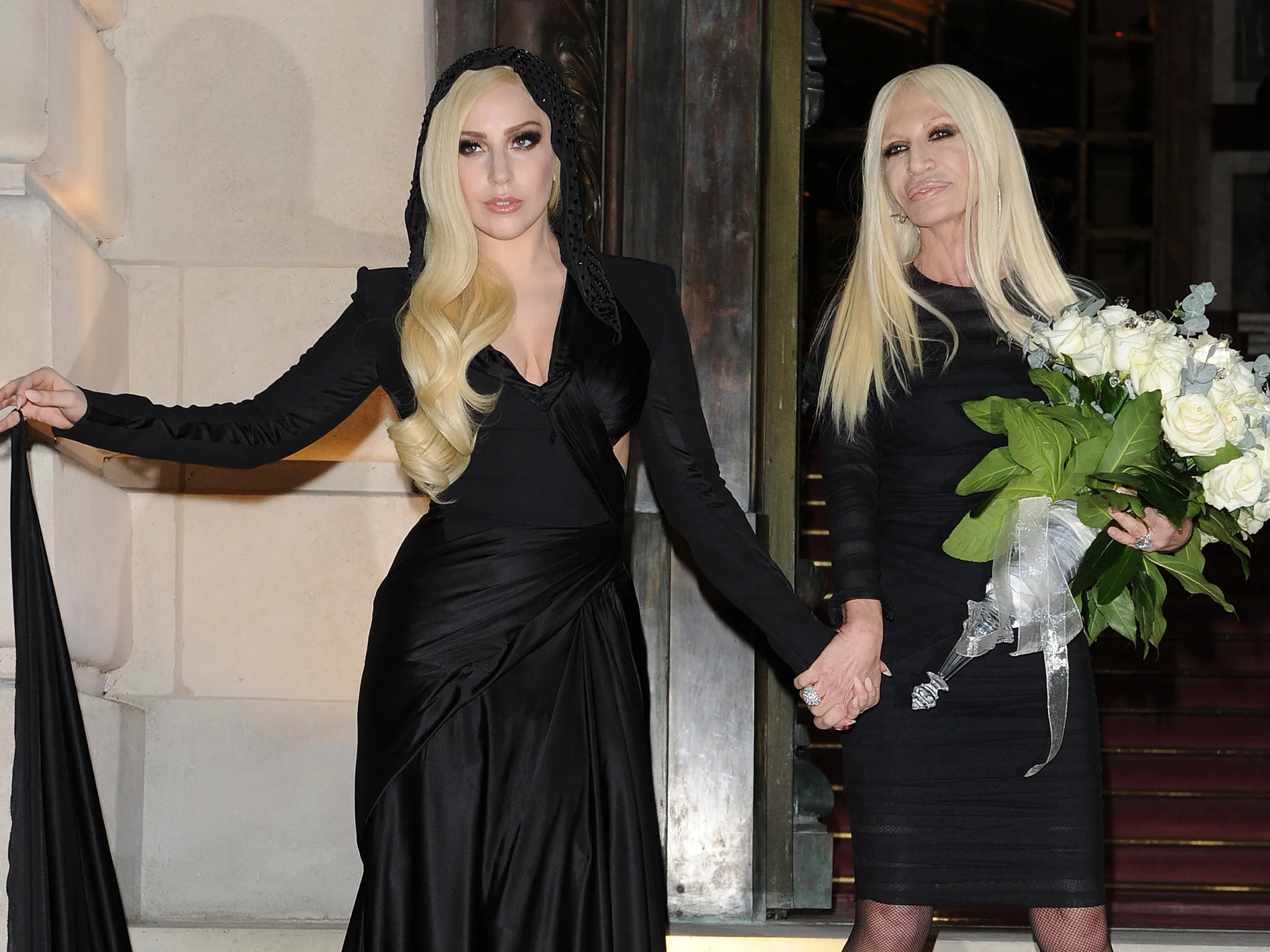 Lady Gaga and Donatella Versace