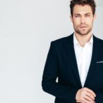 premium suit without a tie modern men's dress code