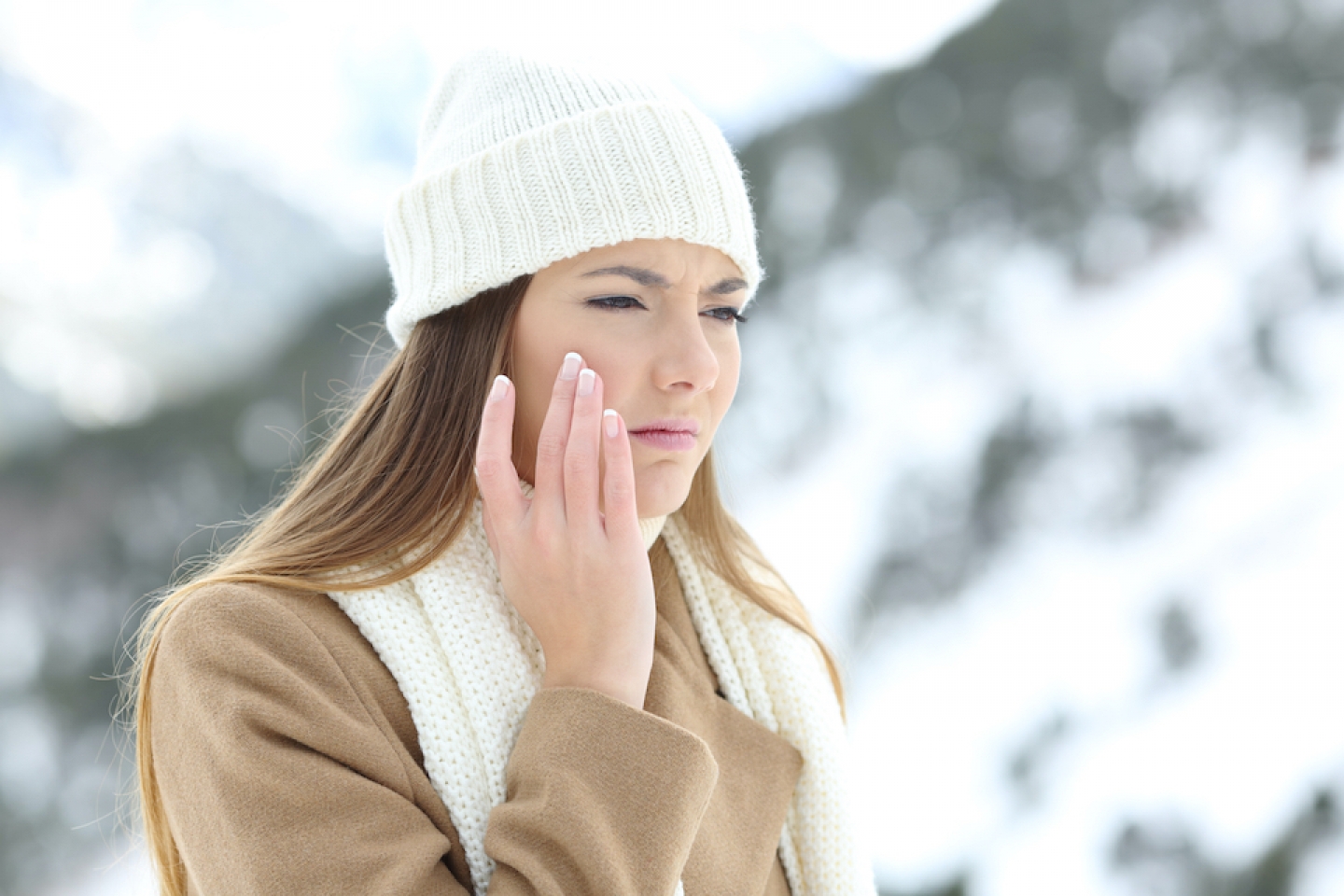 facial skin in winter