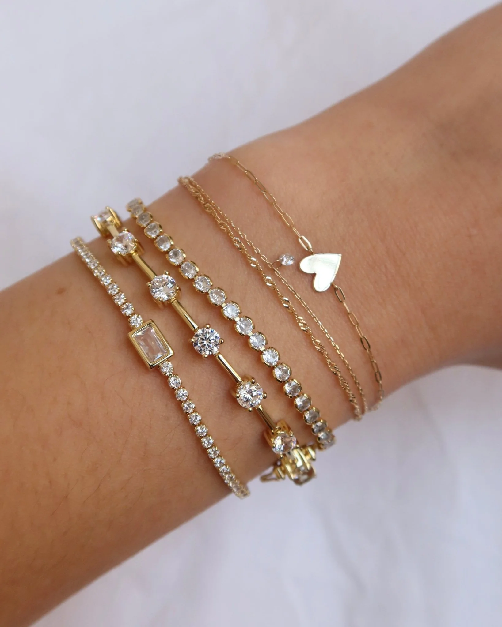 Layered bracelets