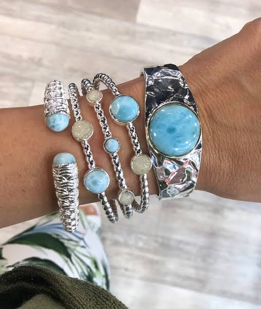 Trendy bracelets with stones
